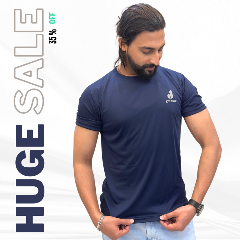 Dezire Essential Tee - Navy Blue
