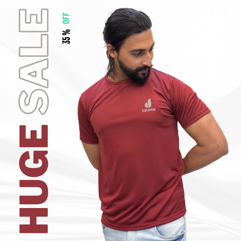 Dezire Essential Tee - Maroon