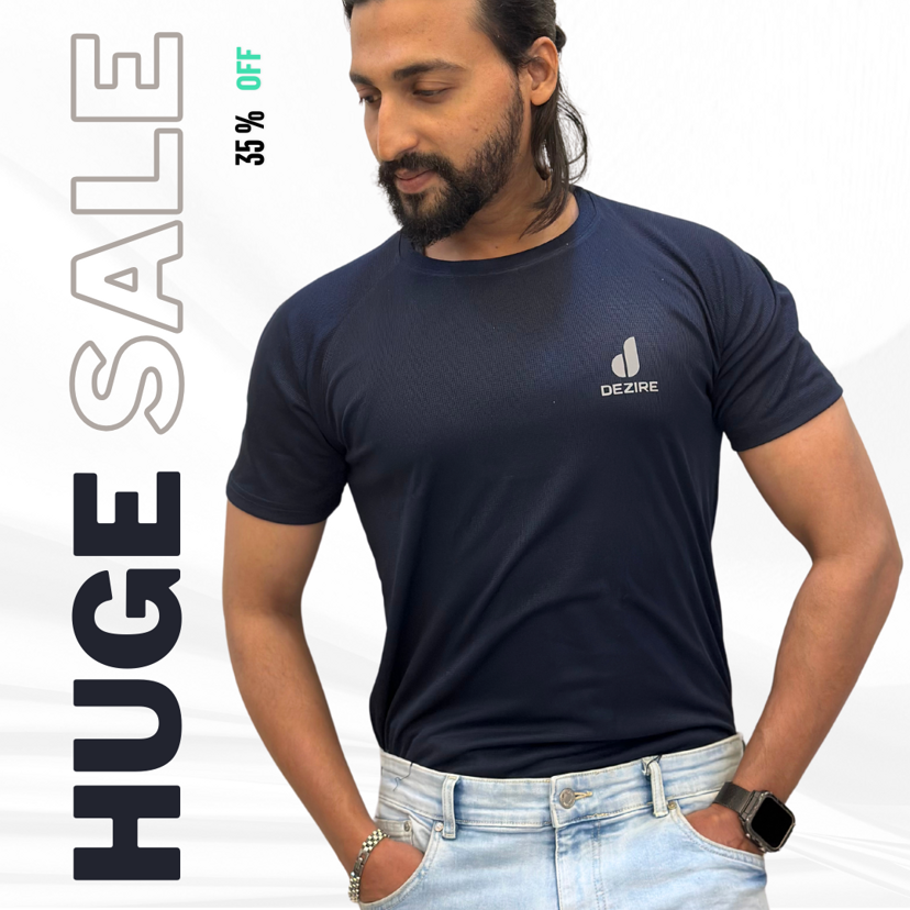 Dezire Textured Tee - Blue